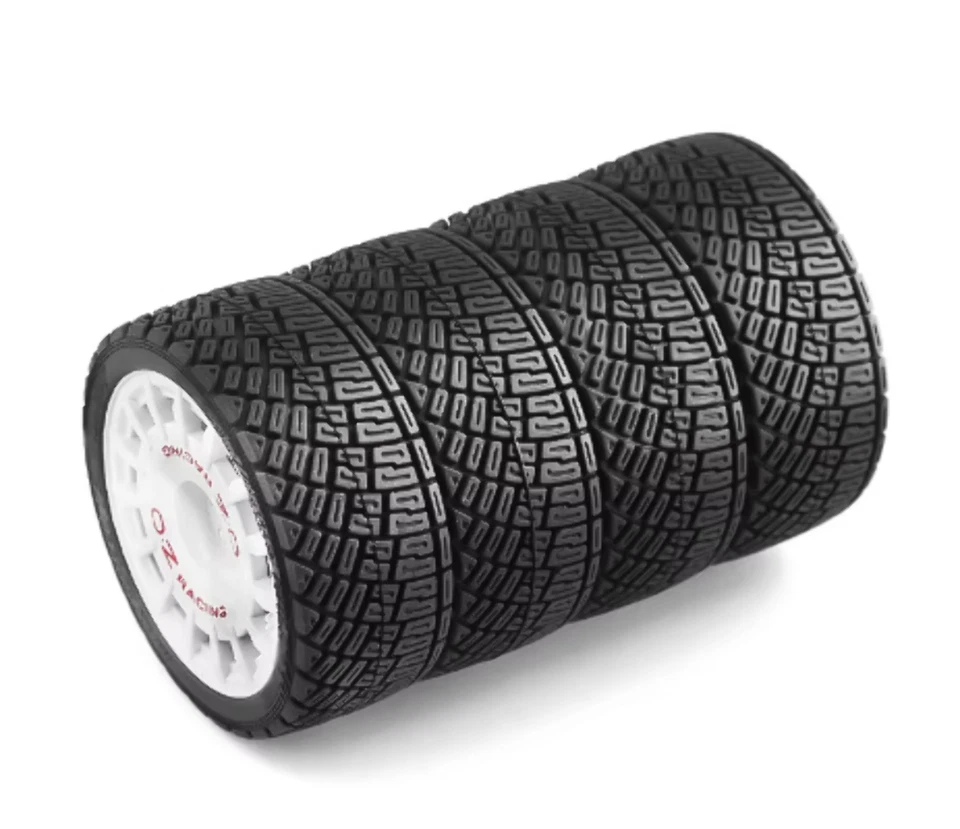 1:10 Rally Style Racing Tires - Plastic Wheel for Tamiya TT01 TT02 HPI KYOSHO WR - Image 2 of 4