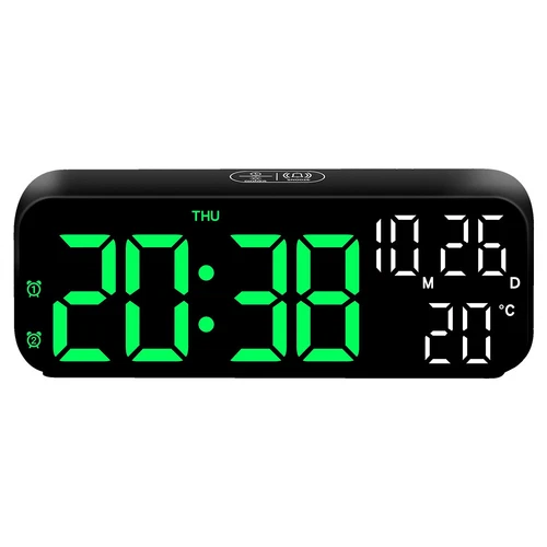 LED Large Digital Dual Alarm Clock Temperature Date Time Desktop Wall Clock AU - Picture 15 of 16
