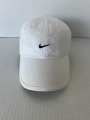 Nike Hat Cap Strap Back White Running Lightweight Adjustable