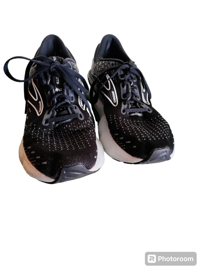 Brooks Glycerin GTS 20 Women's 7.5 Black White Sneakers *Need Insoles