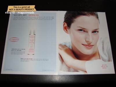 CLARINS Beauty Korea 2-Page PRINT AD 2006 BEAUTIFUL WOMAN Vivien Solari