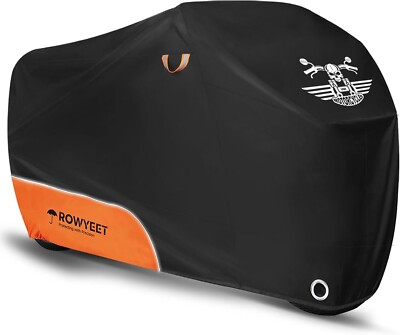 Heavy Duty 2XL Waterproof Motorcycle Cover – Outdoor Storage, Snow & Rain Protection, Universal Fit