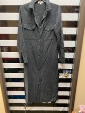 Women "Cloth & Stone" long black shirt dress, long sleeves.Size Sm. P.O.