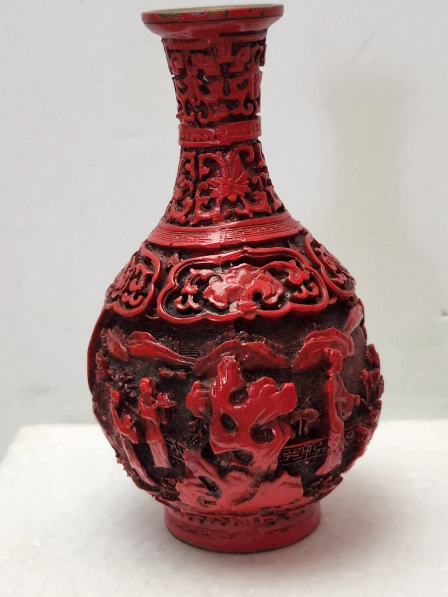 中国雕漆花瓶| eBay