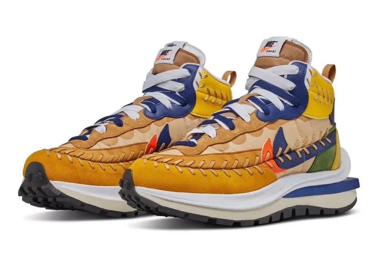 Size 11 - sacai x Jean Paul Gaultier x Nike VaporWaffle Sesame for