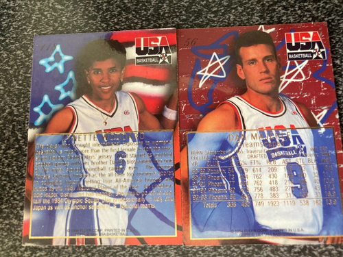 1994 FLAIR USA BASKETBALL CARDS DAN MAJERLE #56 & LYNETTE WOODARD #118 - Picture 2 of 2