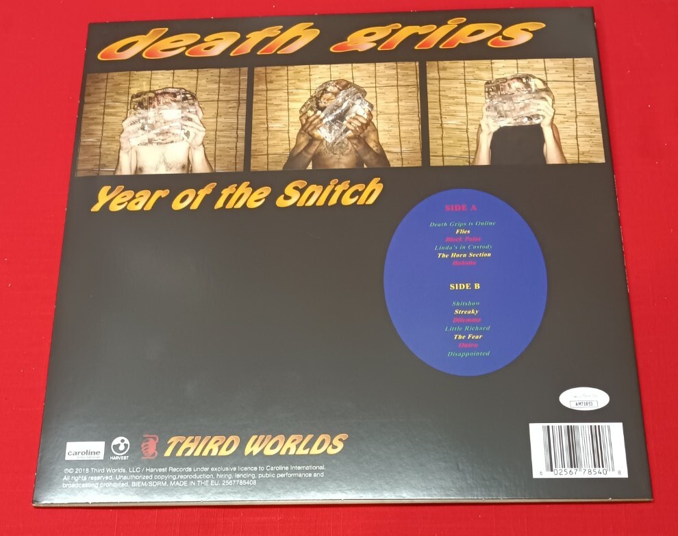 MC Ride Zach Hill Death Grips Year Snitch Vinyl Album Signed
