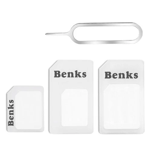 NOOSY 4 in 1 Sim Karten Adapter Micro Mini Nano Standard für alle Handys F4