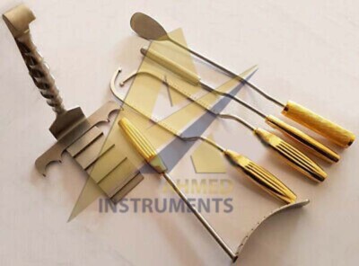 Abdominoplasty Retractor & Breast dissector Set 6 Pcs Brest Surgery instruments