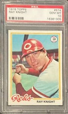 1978 Topps Ray Knight #674 PSA 10 Reds RC