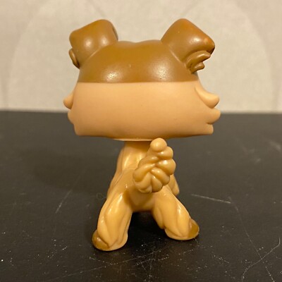 Figurine Littlest Pet Shop #893 - Brown Collie (berger écossais) Rare, Occasion