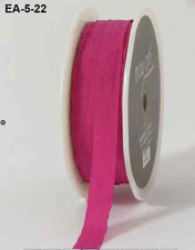 1/2 Inch Solid Wrinkled Ribbon - May Arts   Fuchsia - EA-22 - 5 Yards