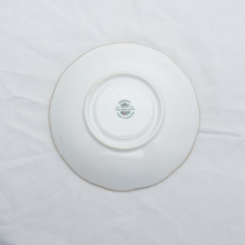 Rosina Bone China Saucer Fruits & Flowers Brushed Gold Trim - Picture 4 of 4