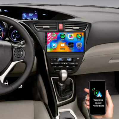 9'' Carplay Autoradio Android 15 Für Honda Civic Hatchback 2012-2015 GPS NAVI 64G