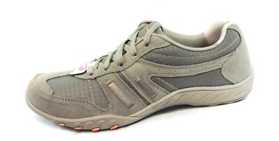 Womens Skechers 22532 TPE Breathe Easy Jackpot Taupe Memory Foam