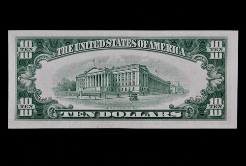 $10 1950A Star AU Federal Reserve Note L05561311* series A ten $ INK SMEAR ERROR - Picture 3 of 3