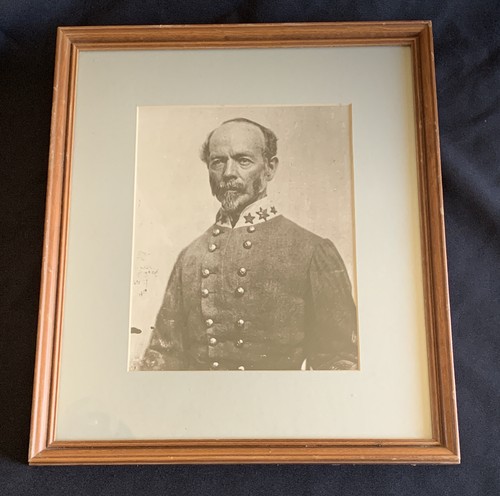 Vintage Hand Printed Photograph GENERAL JOSEPH E JOHNSON C.S.A Neg#013-06 Framed