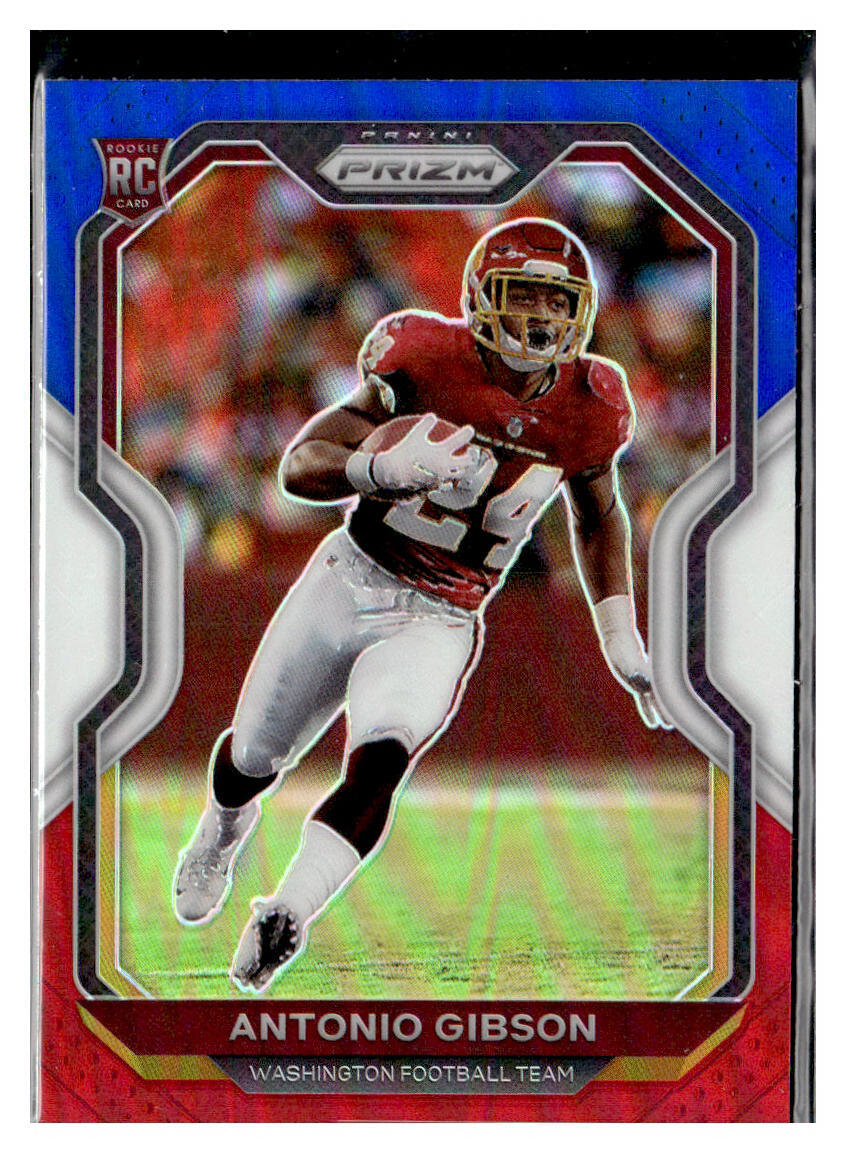 2020 Panini Prizm #384 Antonio Gibson Red White Blue RC Commanders