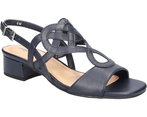 Easy Street Women's Stevie Raffia Woven Thong Sandals, Navy White