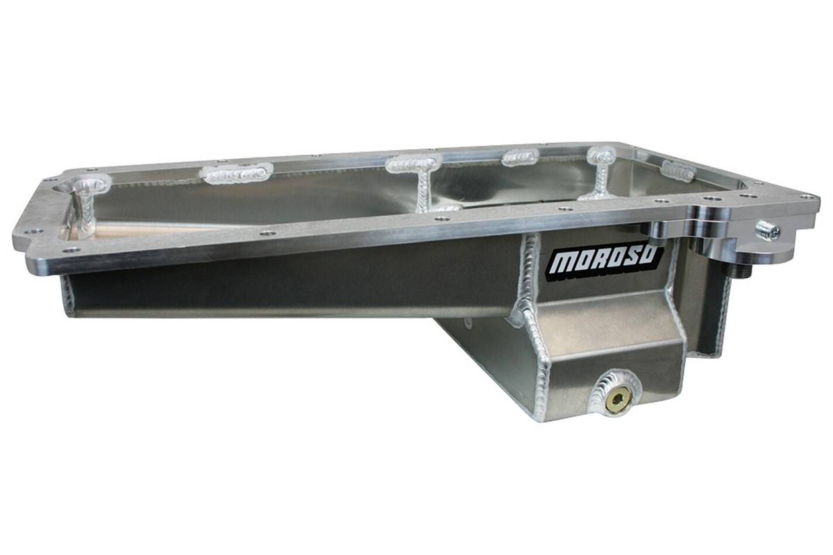 Moroso GM LS Swap Oil Pan RR 7qt Baffled - Aluminum Moroso GM LS Swap Oil Pan RR 7qt Baffled - Aluminum