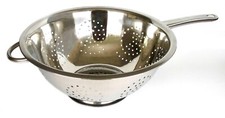 34cm Stainless Steel Industrial Cook Colander Sieve Strainer, Solid & Heavy Duty