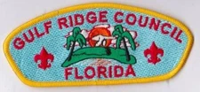 Gulf Ridge Council FL Yellow Border Plastic Backing FDL CSP