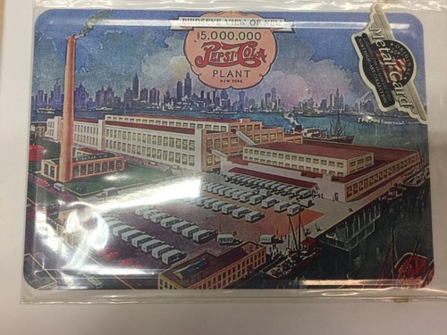 Tarjeta de letrero de metal vintage Pepsi Pepsi-cola coleccionables de oro antiguo - Imagen 25 de 33