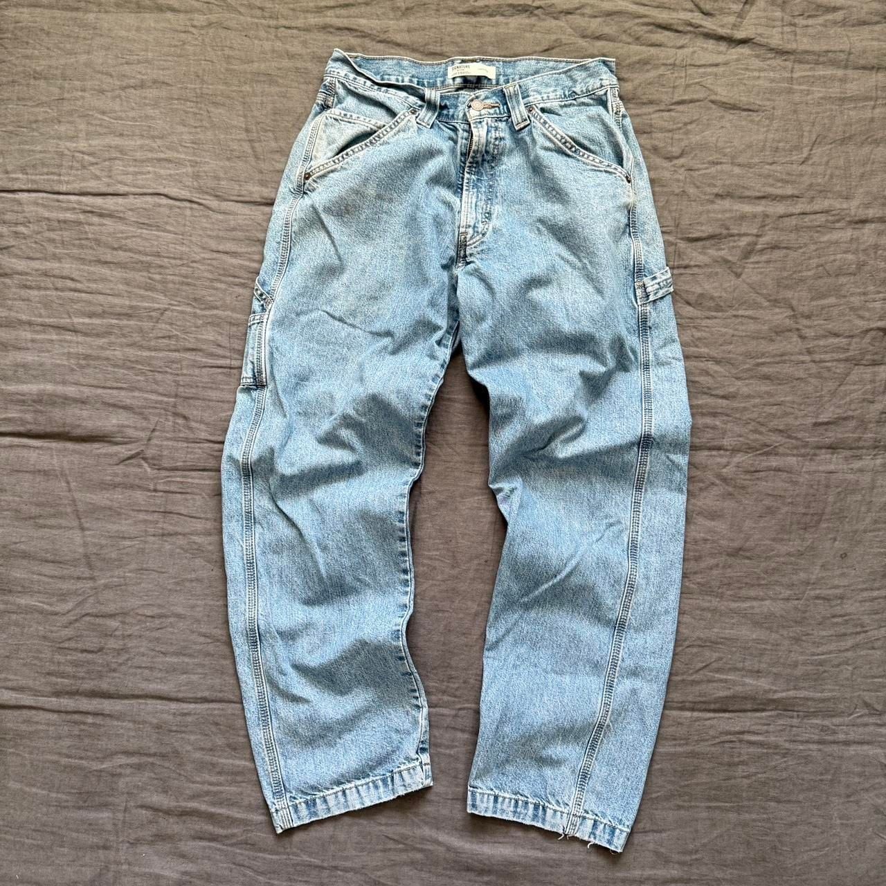 Levi's Signature Carpenter Jeans, Light Wash Baggy Fit, Size 32