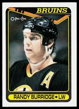 1990-91 O-Pee-Chee Randy Burridge #190 Boston Bruins