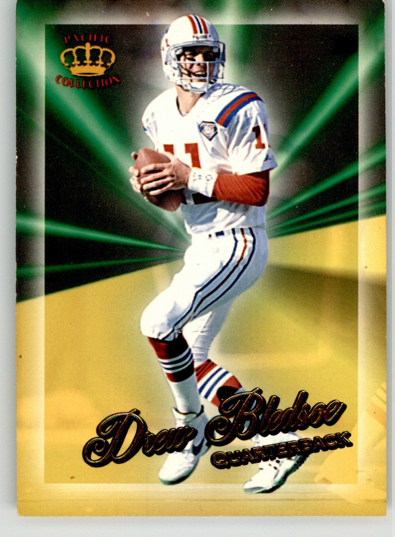 Drew Bledsoe 1994 Pacific Triple Folders Rookies & Stars 25 Patriots VG