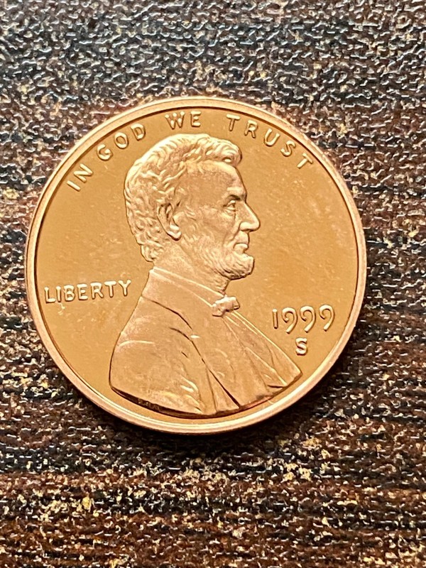 1999 s Proof mint Lincoln memorial  cent plus a surprise