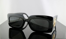 Gucci GG0811S Marmont Black / Grey Lens Rectangle Oversized Sunglasses 100 UV