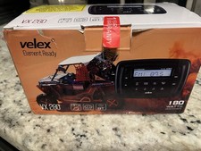 Velex Powersport Marine Stereo Radio AM FM Tuner Stereo 4 x 45W Bluetooth Stream