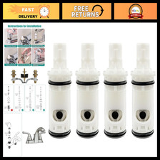 Faucet Cartridge for Two Handle Faucets, Compatible with Moen - 4 Pack Replaceme
