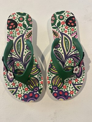 Vera Bradley Women s Flip Flops Thongs Viva la Vera, Size Small