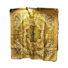 Hermes Carre 90 Luna Park Amment Park MerryGoRound Scarf Silk y1 1002