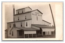 MO, Jerico Springs, Missouri, RPPC, Jerico Roller Mills, Exterior Scene