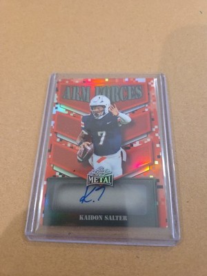2025 Leaf Metal #1/15 Red Prismatic Kaidon Salter Arm Forces Auto Colorado Buffs