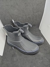 HISEA Women's Saltwater Winter Rain Boots SZ 8 Black