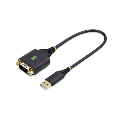 StarTech1ft (30cm) USB to Serial Adapter Cable, COM Retention, Interchangeable N