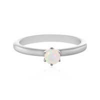 Cavill Welo Opal Ring Damen 925 Sterling Silber 0,16Ct Rundschliff- Echtschmuck