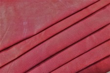 Pig Burgundy Red Beautiful Thin Soft Suede Split Leather 1.5 oz. 0.6 mm raaa