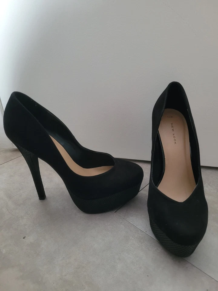 Escarpins femme à plateforme noirs - Pointure 40 - Photo 3/4