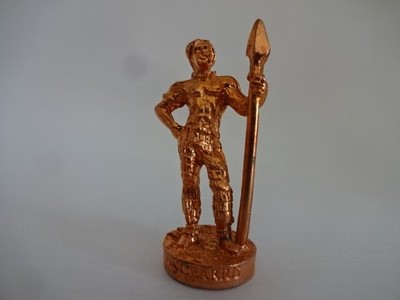 Metallfigur 2007 '' Gallier Serie '' Lancearius '' Nr.405 05 '' Rotkupfer