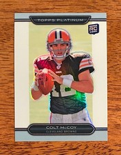 Colt McCoy 2010 Topps Platinum RC White Refractor 011/499 Browns