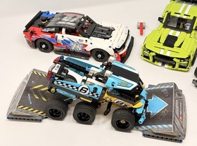 LEGO Technic Lot Of 4 Vehicles 5 Complete Sets 42138 42153 42046 42058 42059 VGC