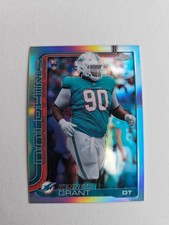 2025 Topps Chrome Football Kenneth Grant Rookie Refractor Dolphins #362