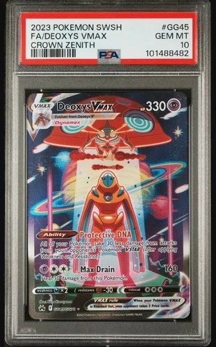 PSA 10 GEM MINT 2023 POKEMON SWSH FA/DEOXYS VMAX GG45/GG70 CROWN ZENITH🔥🔥