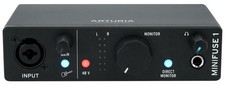 Arturia Minifuse 1 Black Portable Solo Audio USB Recording Interface Software