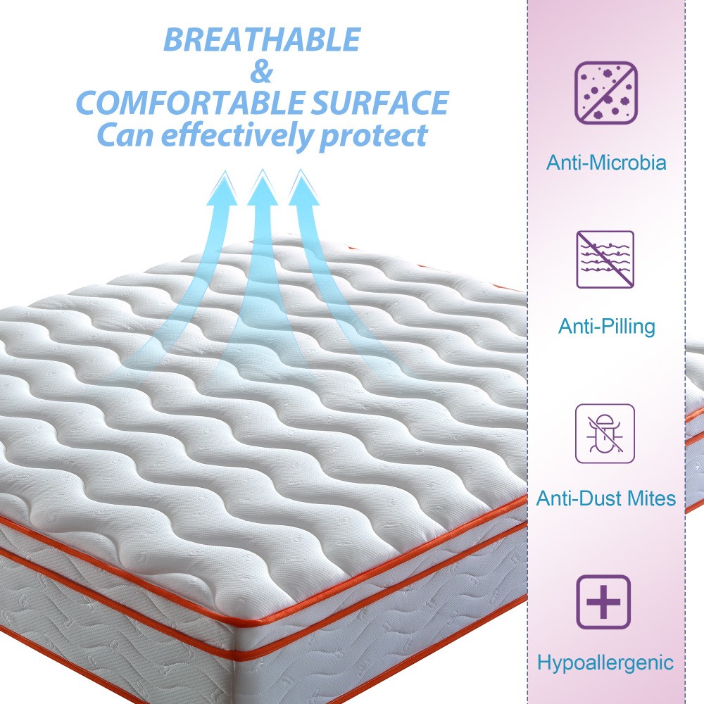 King Mattress, 12 Inch Hybrid Mattress, Individual Pocket Spring Mattresses